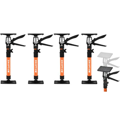Adjustable Support Pole - Cabinet Jack, Drywall Lift, 16.2-31.9 Inch Adjustable Height, Supports up to 154lbs, 3rd Hand,Cabinet Jacks for Installing cabinets,Ceiling, Cargo Bars - size: 16.2"-31.9" 4PC
