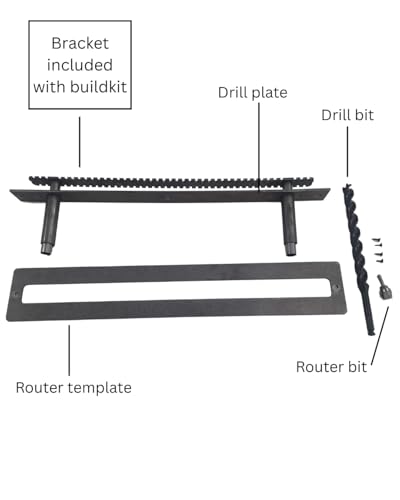 Floating Mantel Bracket-Sheppard Brackets-Sheppard System-Heavy Duty Floating Mantel Bracket (4 in. rods, 22 in. Backplate with Tooling) - size: 22 in. backplate with tooling, style: 4 in. rods