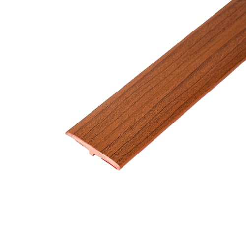 PVC T-Molding Floor Transition Strip 9.84ft x 1.97" (Yellow Oak Woodgrain) - color: Yellow Oak Woodgrain, size: 9.84 ft x 1.97 in