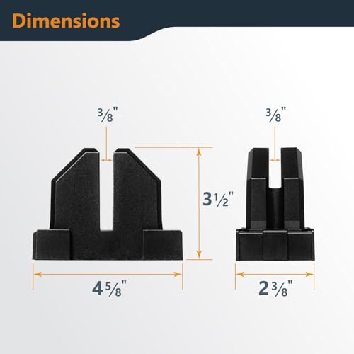 POWERTEC Parallel Clamp Blocks, 4 Pack - for Cabinet Door & Frame Gluing, Compatible with Most Standard Parallel Clamps, Works As Wall Mountable Storage Solution (72155) - style: Parallel Clamp Blocks (4PCs)