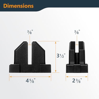 POWERTEC Parallel Clamp Blocks, 4 Pack - for Cabinet Door & Frame Gluing, Compatible with Most Standard Parallel Clamps, Works As Wall Mountable Storage Solution (72155) - style: Parallel Clamp Blocks (4PCs)