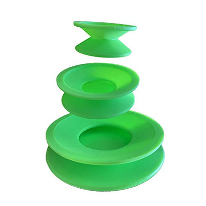 Green Piece® Universal Plug Caps for Cleaning, Storage, Glass and More Silicone Cleaning Caps/Plugs (Green- Pack of 1) - style: Green Cap Plug - Pack of 1