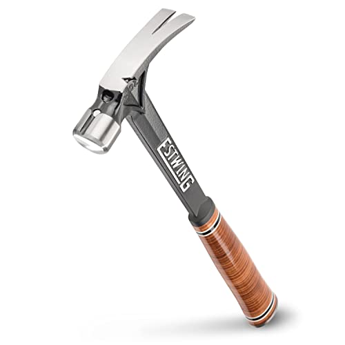 ESTWING Ultra Series Hammer, 15oz Smooth Face, Leather Grip, E15S - size: 15 oz (Ounces), style: Smooth Face (Standard Handle)