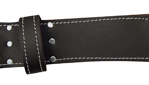 Mcguire-Nicholas 3/4"in Oil Tanned Leather Tool Work Belt For 29"-46" Waist - style: 29"-46" Leather Work Belt