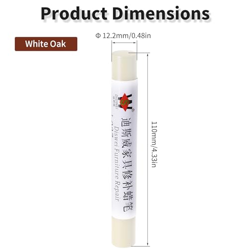 Wood Filler Sticks, White Oak, Scratch Repair Crayons - color: White Oak