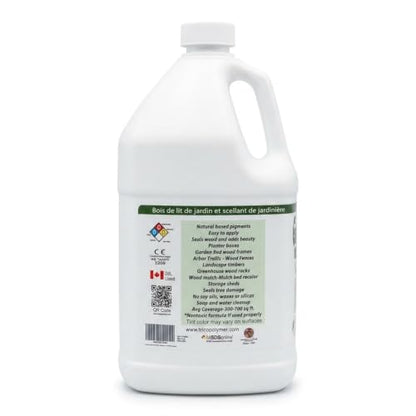 Garden-Seal Non-Toxic Wood Sealant, 1 Gallon | Raised Garden Beds, Planters & Pet Areas | Plant-Safe, Zero VOC, Clear | Waterproof Outdoor Wood Sealer | 30-Year Formula, Made in USA
