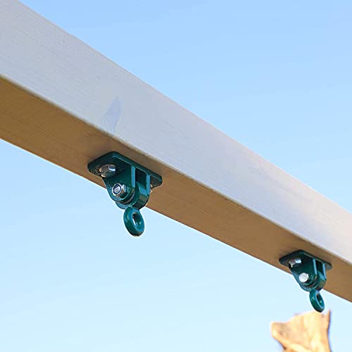BETOOLL Heavy Duty Swing Hanger Set 10000 lb Capacity for Indoor Outdoor Playground Swing Sets Pack of 4 Green - color: Green 4pcs