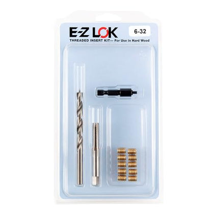 E-Z LOK Thread Repair Kit, 6-32 - size: 6-32, style: Brass