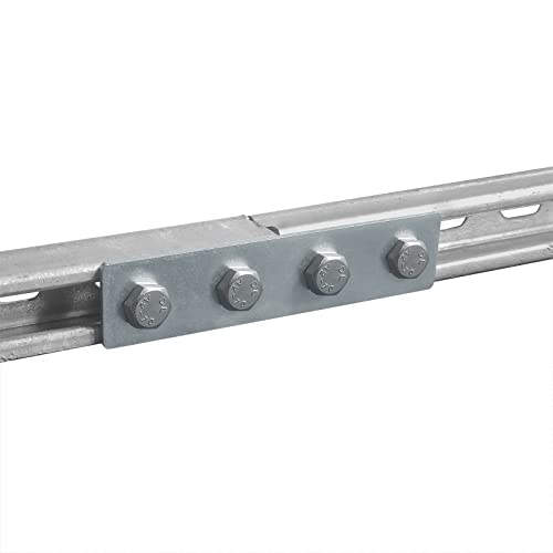 heneng 9 Pack Strut Flat Plate Hardware for 1-5/8" Strut Channel,7-1/4"L - size: Length:7-1/4"