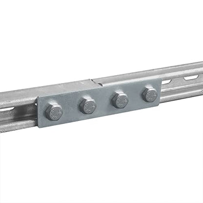 heneng 9 Pack Strut Flat Plate Hardware for 1-5/8" Strut Channel,7-1/4"L - size: Length:7-1/4"