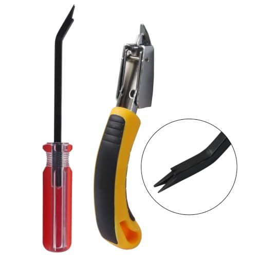 2 Pack Staple Remover, Heavy Duty, Red Handle - color: Red