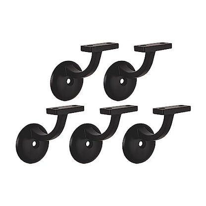 Design House Jumbo Handrail Bracket, Matte Black - color: Matte Black, size: 1.06 L x 1.06 W x 1.38 H