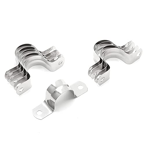20Pcs 1 Inch Stainless Steel Conduit Clamps - size: 1 inch / 25 mm