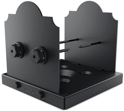 OZCO Laredo Sunset Lite Post Base, 8in x 8in, 1 Kit with Hardware, Black - size: 8x8, style: Laredo Sunset Lite