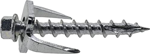 Hillman Fence Post Screws, #12 x 1-1/2in, 75 Pack, Silver