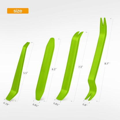 GOOACC Auto Trim Removal Tool Kit No-Scratch - color: 4PCS Trim Removal Tool Green