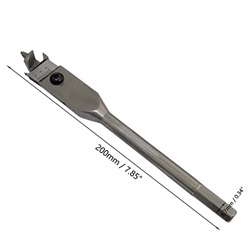 22-77mm Adjustable Spade Bit Expansive Flat Woodworking Boring Drill Bit Blades Cutters Set - style: 22-77mm