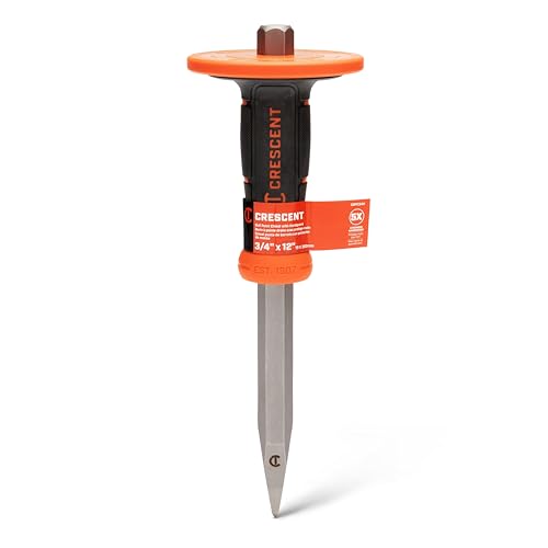Crescent 3/4" x 12"Bull Point Chisel with Handguard - CBPC34H - style: Bull Point
