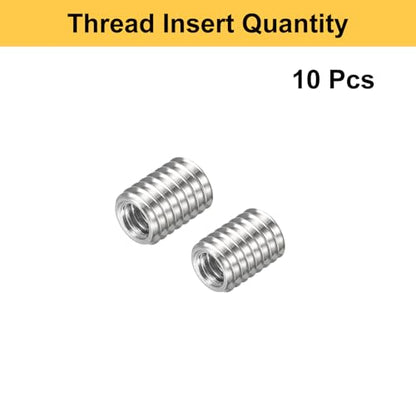HARFINGTON 10pcs Thread Repair Inserts M3 x 0.5 Male to M2 x 0.4 Female Thread 4mm Long Stainless Steel Reducing Nuts Metric Self Tapping Sleeves Threaded Reducer Industrial Fasteners - size: M3 x 0.5 Male to M2 x 0.4 Female x 4mm