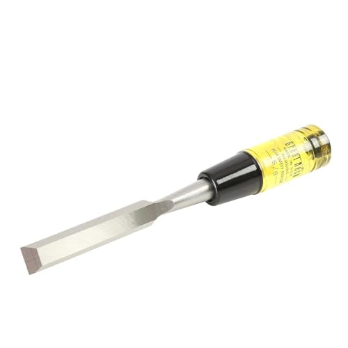 GreatNeck 5/8 in Wood Chisel for Carpentry and Joinery, 5 Inch Blade, High Carbon Steel, Steel Cap Acetate Handle, Made in USA Woodworking Tools - size: 5/8 Inch
