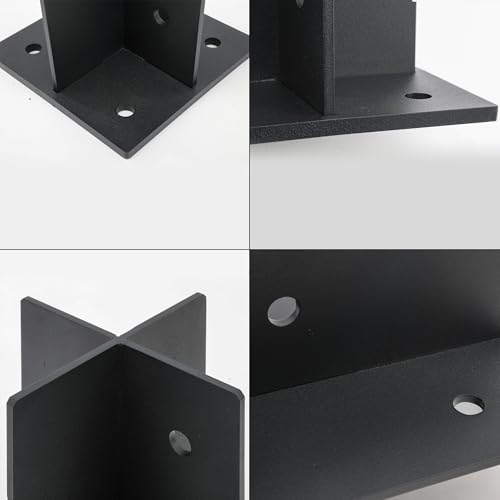 Heavy Duty 6x6 Concealed Post Base for Concrete, 5/16" Thick Steel