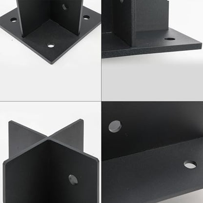 Heavy Duty 6x6 Concealed Post Base for Concrete, 5/16" Thick Steel