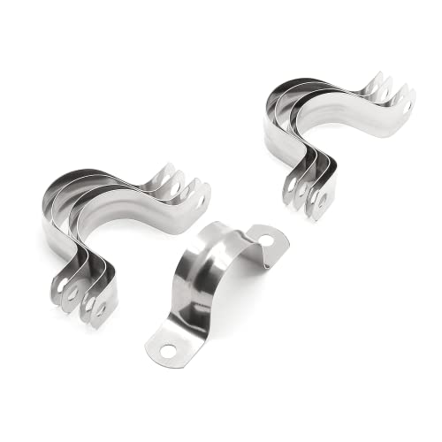 16Pcs 1-3/8 Inch Stainless Steel Conduit Clamps - size: 1-3/8" / 35mm