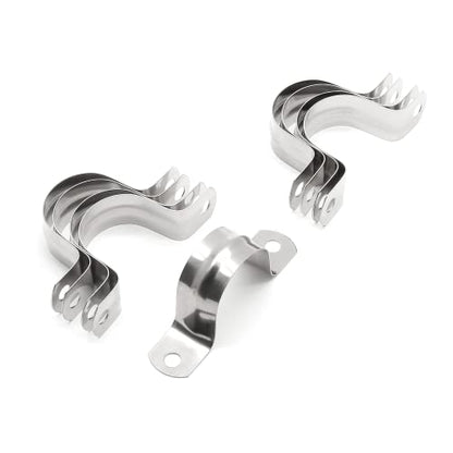 16Pcs 1-3/8 Inch Stainless Steel Conduit Clamps - size: 1-3/8" / 35mm