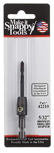 Make it Snappy Tools 5/32 Inch Ironman Quick Change Drill Bit Adapter for Metalworking, Fabrication and Installation - size: 5/32 in