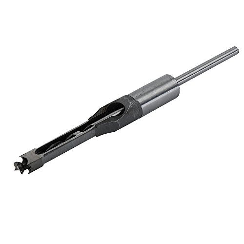 SaferCCTV Woodworker 3/8 Inch Square Hole Drill Bits Mortising Chisel Set, Mortise Chisel & Bit Set for Drilling Square Holes in Wood with a Mortising Machine/Attachment - size: 3/8 Inch