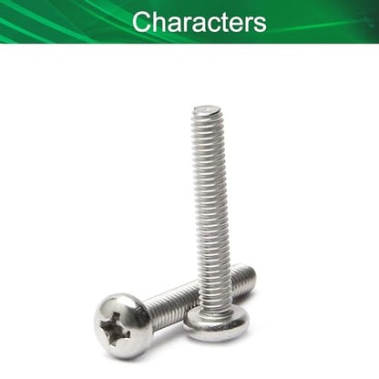 30Pcs M4-0.7 x 25mm Pan Head Phillips Machine Screws - size: M4 x 25mm