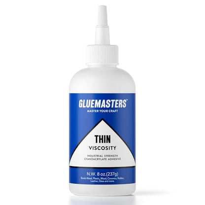 Industrial Grade Cyanoacrylate Adhesive - 8 Oz Thin Viscosity, Extra Large, Protective Cap - style: 8OZ THIN VISCOSITY