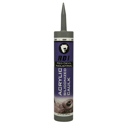 Red Devil 08465I RD Pro Construction Grade Siliconized Acrylic Sealant, 10.1 oz., Gray, 1 Pack - color: Gray, style: 1 - Pack