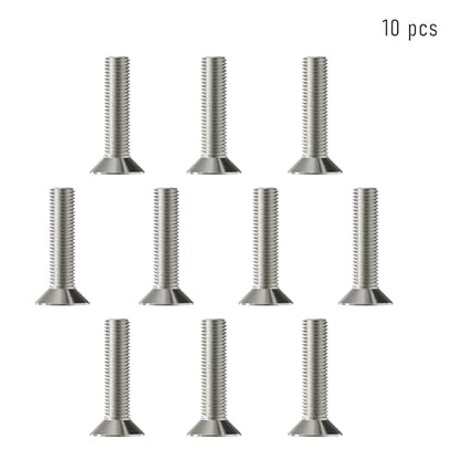 10 Pcs M8x25mm Flat Head Socket Cap Screws,Allen Hex Drive Type, 304 Stainless Steel countersunk Bolt, Full Threaded - size: M8x25mm /10 Pcs