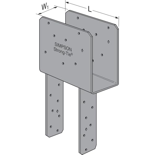 Simpson Strong-Tie ECCQ46SDS2.5 ECCQ End Column Cap for 4X Beam, 6X Post, with Strong-Drive SDS Screws