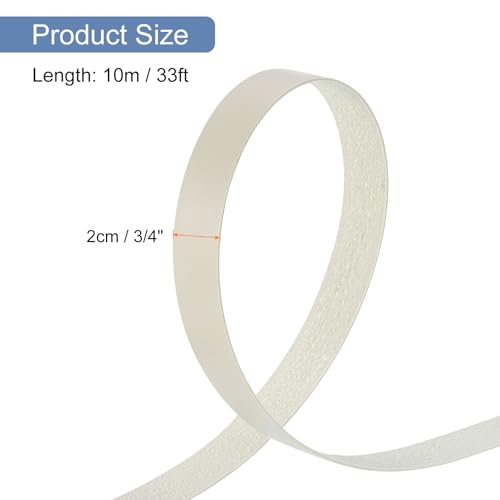 uxcell PVC Edge Banding 3/4 Inch x 33ft Self-Adhesive Veneer Trim - color: Khaki, size: 3/4 inch x 33ft