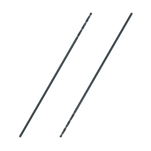 Greycore Tools 3/32 Inch x 6 Inch Black Oxide Aircraft Extension Bit 2-Pack – Long Drill Bit for Steel, Wood, Plastic and Aluminum - Round Shank, Split Point (3/32" x 6") - size: 3/32" x 6"