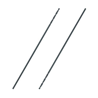 Greycore Tools 3/32 Inch x 6 Inch Black Oxide Aircraft Extension Bit 2-Pack – Long Drill Bit for Steel, Wood, Plastic and Aluminum - Round Shank, Split Point (3/32" x 6") - size: 3/32" x 6"