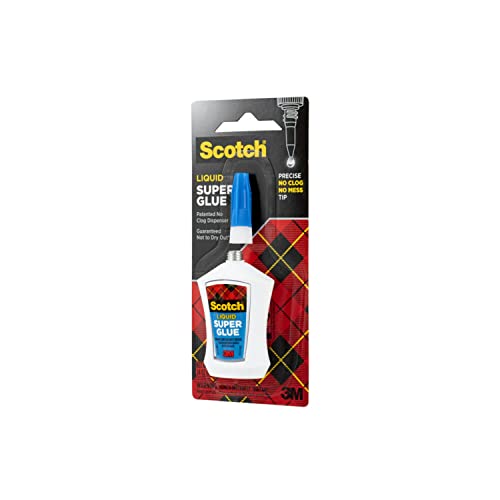 Scotch Super Glue Liquid in Precision Applicator, 0.14 oz (AD124) - size: 1-Pack