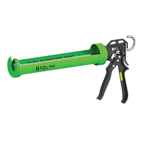 Albion Engineering Company B12Q B-Line Manual Cartridge Caulking Gun, 1 Quart, 12:1 Drive, Green - size: 1 Quart, style: 12:1 Manual Drive
