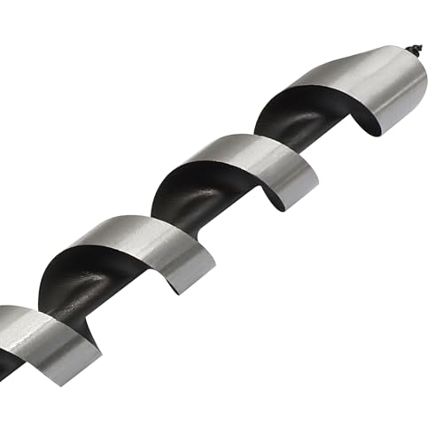 Hordion 1" Wood Auger Drill Bit, 12 Inch Long Ship Auger Bit with Hex Shank