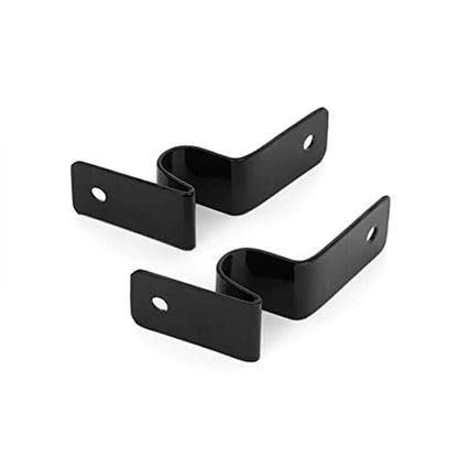 Renovators Supply Manufacturing Stair Carpet Runner Rod with Bracket Holders Set, Solid Cast Brass, Matte Black Finish, Staircase Carpet Securing and Decorative Hardware for Home Staircases - style: Black