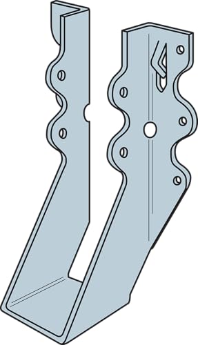 Simpson Strong-Tie LU26 Light Face-Mount Joist Hanger - Wood Construction Connectors, 20 Gauge Galvanized Steel Brackets, Hurricane Rafter Ties, 2x6, 100 Per Pack - size: 100 Pack