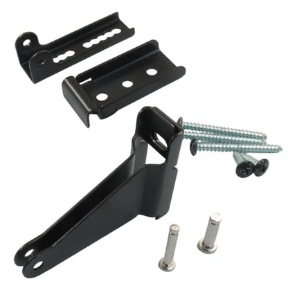 Reinforced Storm Door Closer Bracket Kit, Black - color: Black