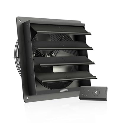 AC Infinity AIRLIFT S12, Shutter Exhaust Fan 12” with 10-Speed Controller - size: 12-Inch, Speed Controller