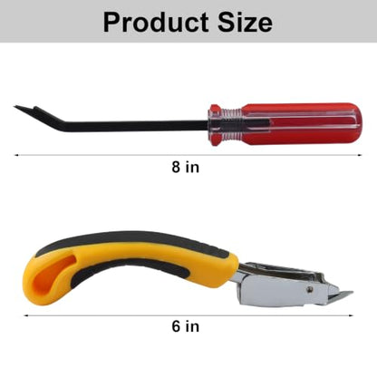 2 Pack Staple Remover, Heavy Duty, Red Handle - color: Red