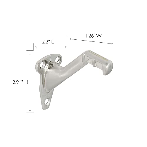 Design House Standard Handrail Bracket, Satin Nickel - color: Satin Nickel, size: Standard
