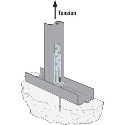 Simpson Strong-Tie DTT1Z DTT ZMAX Galvanized Deck Tension Tie for 2X, 14 Gauge Deck and Fence Connector (Pack of 40)
