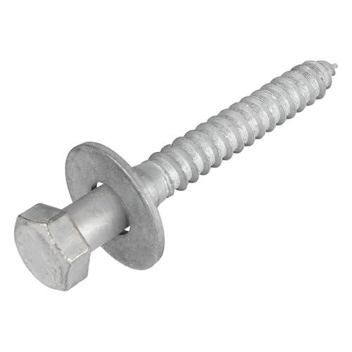 1/2 x 3-1/2 (25 Pack) Lag Screw Kit, 25 Screws and 25 washers, Hot Dip Galvanized, Meets ASME B18.2.1 Industrial/Commercial Grade by Makers Bolt - size: 1/2 x 3-1/2