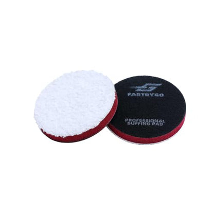 3 Inch Microfiber Cutting Pads – 2 Pack High-Cut Buffing Pads for Paint Correction & Swirl Removal – Heavy Duty Polishing Pads for Spot Repair – DA/Rotary Compatible - size: 3 Inch